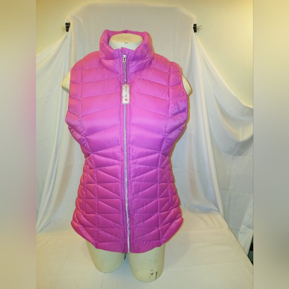 Tangerine Quilted Jacket Pink